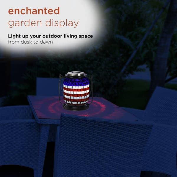 Alpine Solar Patriotic LED Lantern
