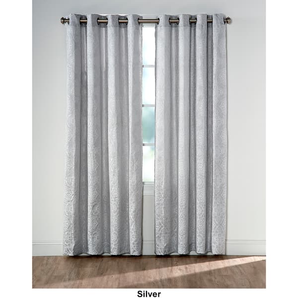 Coventry Quarterfoil Jacquard Grommet Curtain Panel