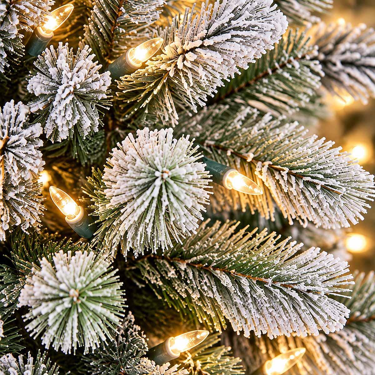 National Tree 7ft. Snowy Pendleton Spruce Christmas Tree