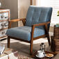 Baxton Studio Asta Mid-Century Wood Armchair - image 7
