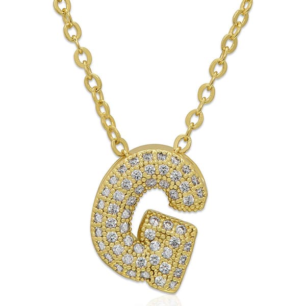 Accent by Gianni Argento Bubble Initial G Pendant - image 
