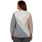 Plus Size Alfred Dunner Regent Street Studded Color Block Sweater - image 2