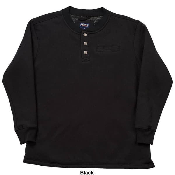 Mens Smith&#39;&#39;s Sherpa Lined Thermal Long Sleeve Henley