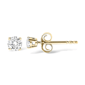 Haus of Brilliance Gold Lab Grown Diamond Solitaire Stud Earrings - image 3