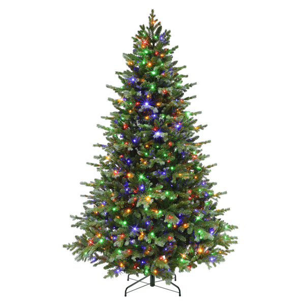 Puleo International 6.5ft. Pre-Lit Linden Fir Christmas Tree