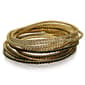 Guess Gold-Tone Clear & Black Crystal Stretch Bracelets - image 1