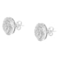 Haus of Brilliance Silver 1/4ctw. Diamond Swirl Stud Earrings - image 4