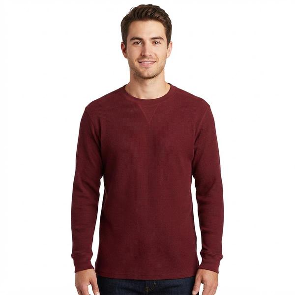 Mens Preswick & Moore(R) Long Sleeve Thermal Crew Neck Pajama Shirt - image 