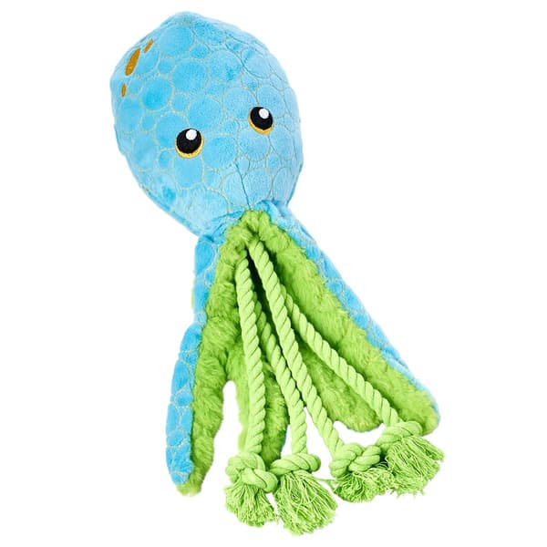 Leaps & Bounds Large Octopus Tough Plush Dog Toy - image 