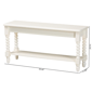 Baxton Studio Bayard Accent Bench with Bobbin Legs - image 7