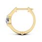 Moluxi&#8482; 14kt. Gold 1ctw. Round Moissanite Hoop Earrings - image 3