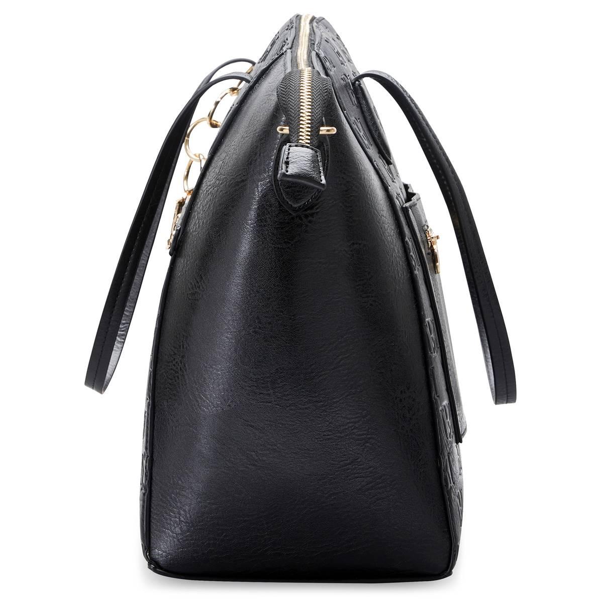 Badgley Mischka Caroline Vegan Leather Tote Weekender Travel Bag
