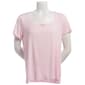 Womens Jessica Simpson Short Sleeve Scoop Neck Pajama Top - image 2