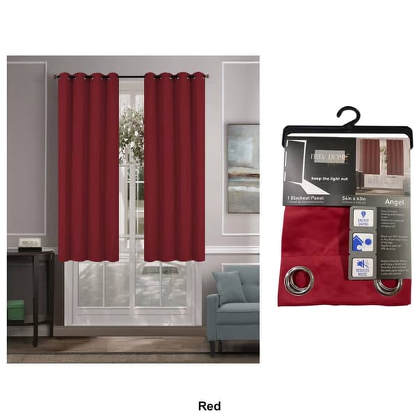 Solid Woven Blackout Grommet Panel Curtain