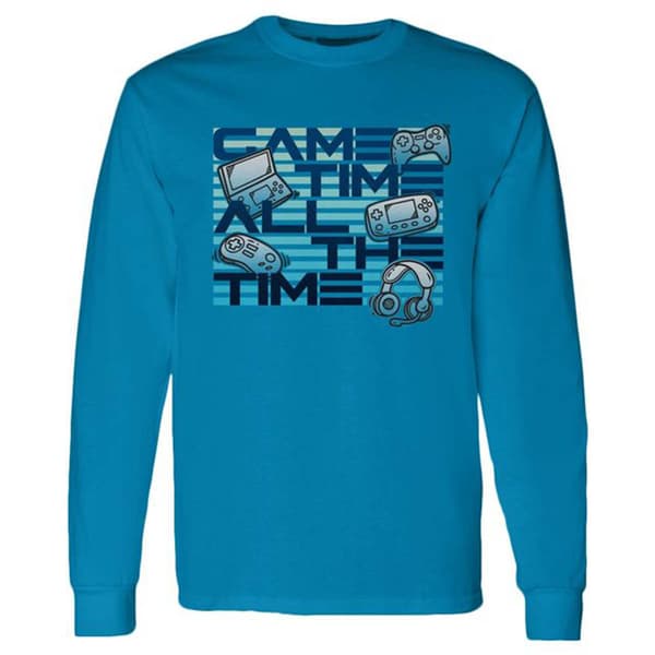 Boys (8-20) All the Time Long Sleeve w/Earbuds - image 