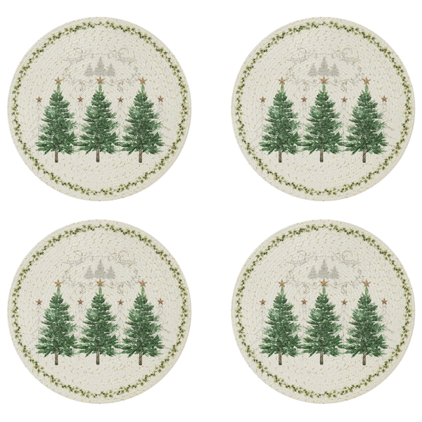 Avanti Avanti Linens Trees Round Placemats - Set of 4 - image 