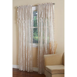 Carly Floral Lace Curtain Panel