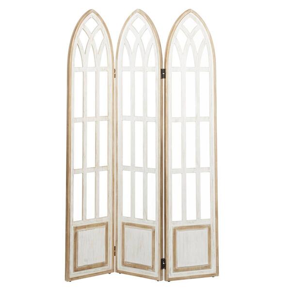 9th & Pike&#40;R&#41; Farmhouse White Wood Room Divider Screen - image 