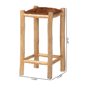 bali & pari Rivera Genuine Goat Leather Counter Stool - image 8