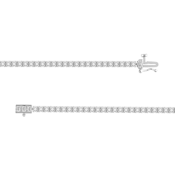 Nova Star® Sterling Silver 1/4ctw. Lab Grown Diamond Bracelet