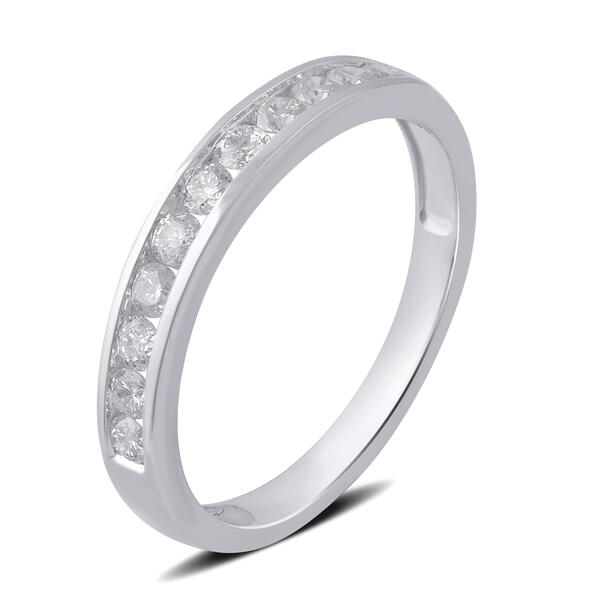 Nova Star&#174; Sterling Silver 3/4ctw. Lab Grown Diamond Band Ring
