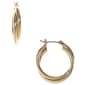 Nine West Gold-Tone Twisted Hoop Earrings - image 1