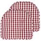 Sweet Home Collection Checkered Memory Foam Chair Pad - image 1