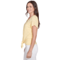 Womens Hearts of Palm Peachy Keen Eyelet Tie Front Blouse - image 4