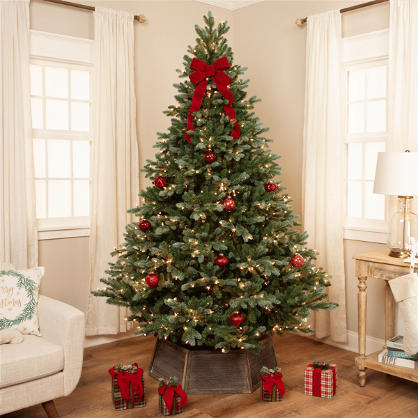 Northlight Real Touch™ 7.5ft. Pre-Lit Blue Spruce Christmas Tree - image 