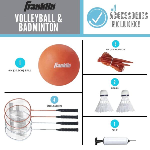 Franklin&#174; Volleyball/Badminton Starter Set