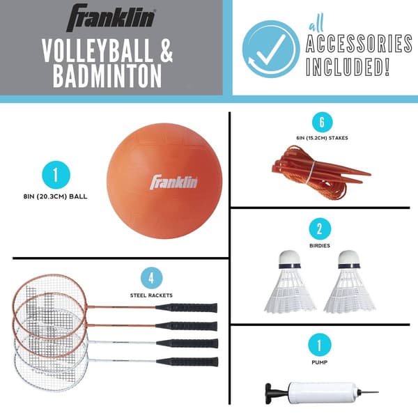 Franklin&#174; Volleyball/Badminton Starter Set