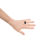 Mens Lynx Black Ion Plated Stainless Steel Ring with Black Agate - image 27