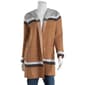 Womens By Design Stripe Long Sleeve Hooded Cardigan - image 1