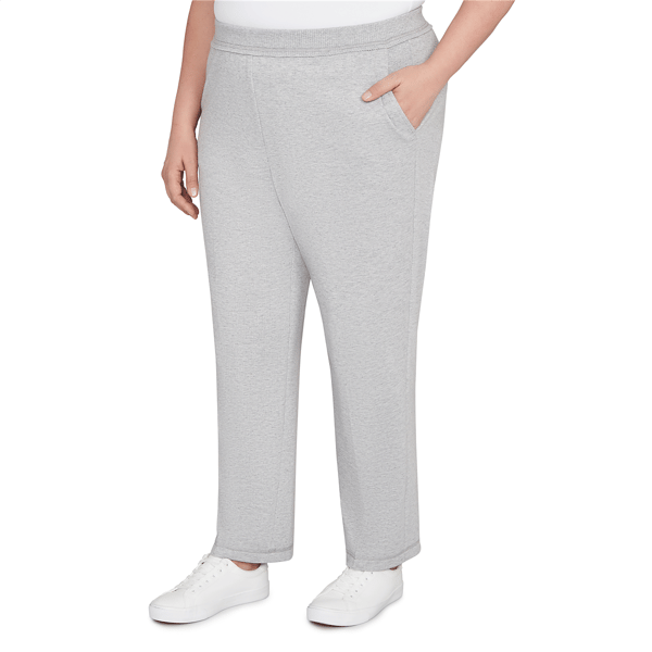 Plus Size Alfred Dunner Casual Vibe Cozy Short Length Slant Pock - image 