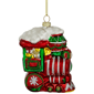 Northlight Glittered Train Christmas Glass Hanging Ornament - image 4