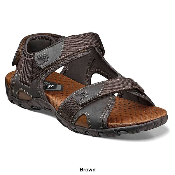 Mens Nunn Bush Rio Bravo 3-Strap Sprt Sandals