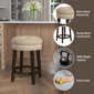 HH2 Home Krauss Stone Backless Swivel Counter Height Stool - image 9