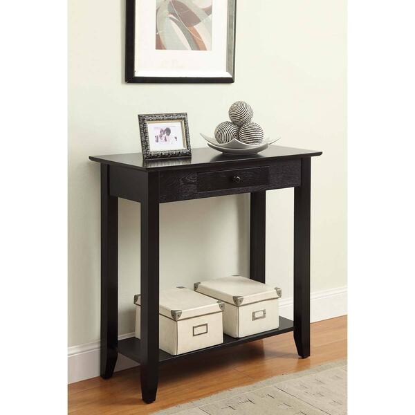 Convenience Concepts American Heritage Hall Table with Shelf - image 