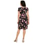 Womens Sami & Jo Short Sleeve Keyhole Neck Floral A-Line Dress - image 1