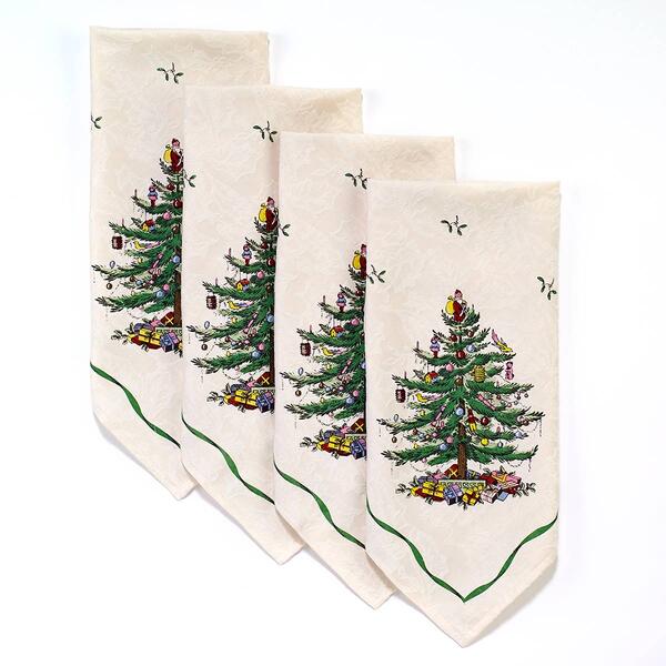 Spode&#40;R&#41; Christmas Tree Napkins - Set of 4 - image 