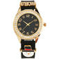 Womens Christmas Charms Watch on Black Silicone Band - AS131B - image 1