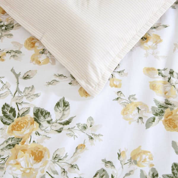 Laura Ashley Roses Cotton Comforter Set