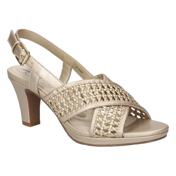 Womens Easy Street Sol Woven Slingback Heeled Dress Sandals - image 