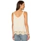 Womens Democracy Scallop Edge Lace Embroidered Tank Top - image 2
