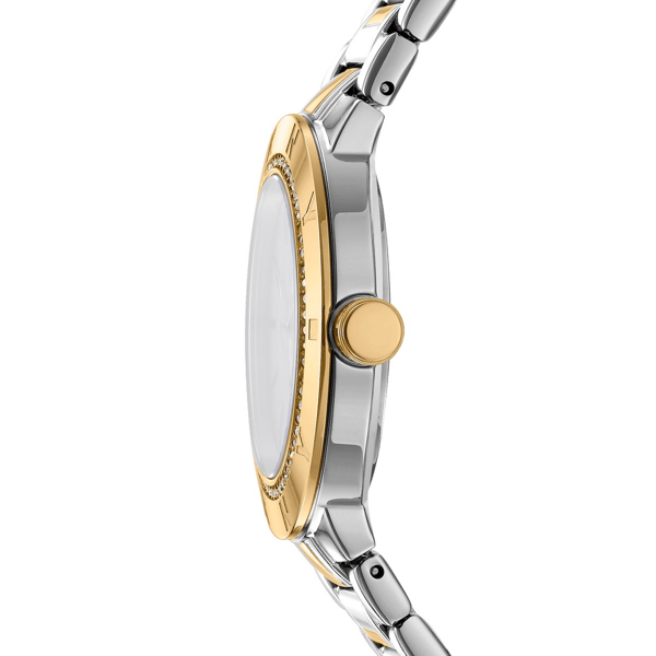 Womens DKNY Eastside Logo Gold Two-Tone Watch - DK1L023M0055