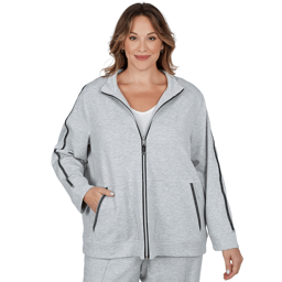 Plus Size Alfred Dunner Weekend Warrior Zip Front Jacket