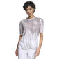 Womens Calvin Klein Elbow Sleeve w/Buttons Printed Blouse - image 1