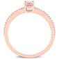 Gemstone Classics&#8482; 10kt. Rose Gold Morganite Promise Ring - image 4