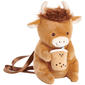 Girls Carried Away Plush Highland Cow Boba Tea Backpack - image 1