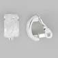 Napier Silver-Tone Braided Comfort Clip On Hoop Earrings - image 1